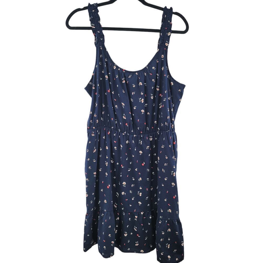 Banana Republic Factory Ruffle Fit-and-Flare Dress Size L NWT - Picture 2 of 6
